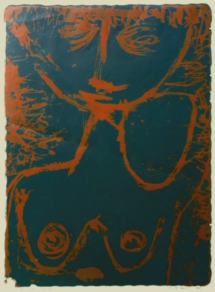 Литография Deforest - The Young Spinster