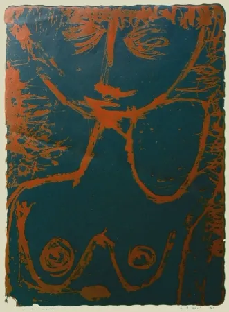 Литография Deforest - The Young Spinster