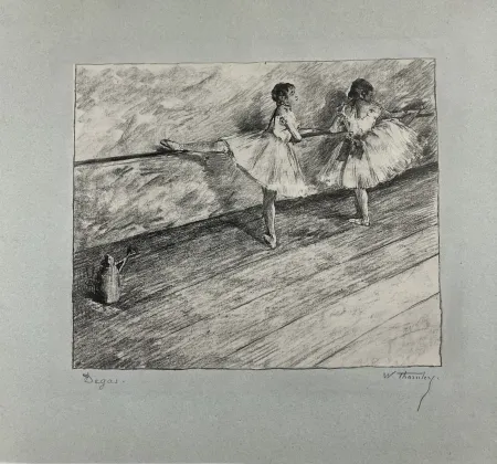 Литография Degas - A la barre. 1888-1889. 