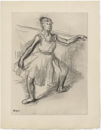 Офорт Degas - Danseuse (étude, vers 1878)