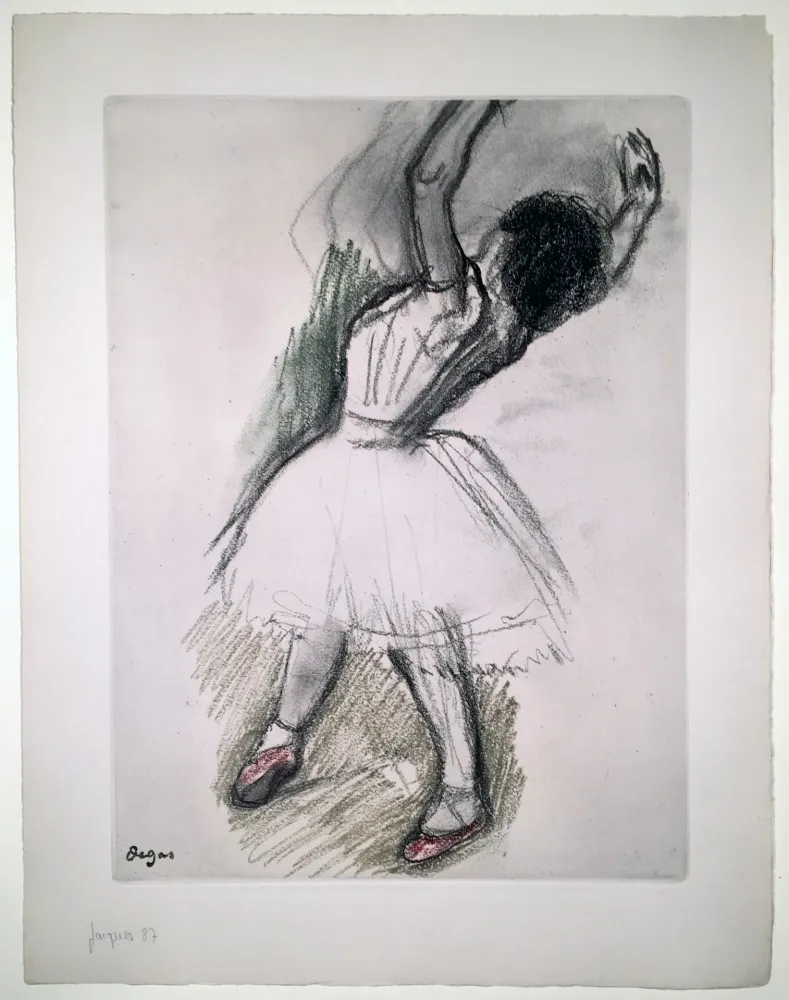 Офорт И Аквитанта Degas - Danseuse (étude, vers 1880)