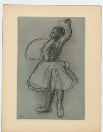 Офорт И Аквитанта Degas - Danseuse (étude, vers 1890)