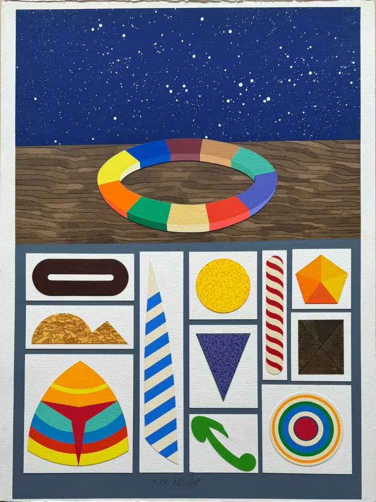 Сериграфия Del Pezzo - Astrazione III