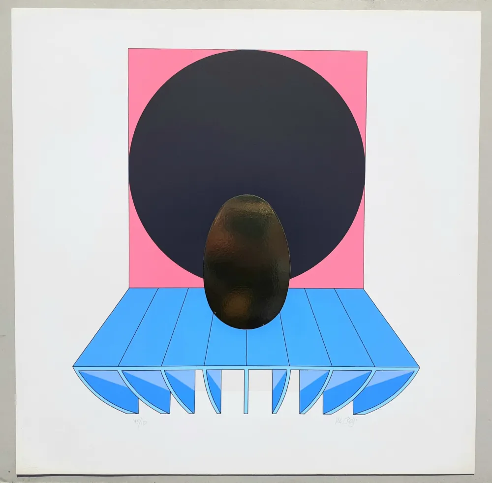 Сериграфия Del Pezzo - Composizione