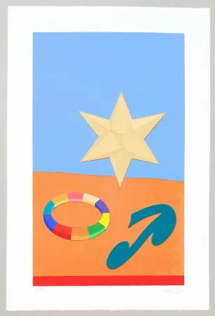 Сериграфия Del Pezzo - Composizione