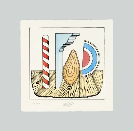 Гравюра Del Pezzo - Composizione