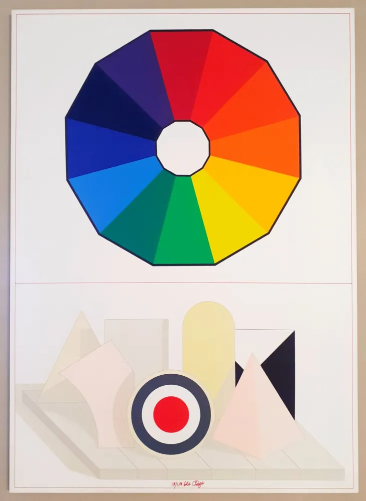 Сериграфия Del Pezzo - Composizione