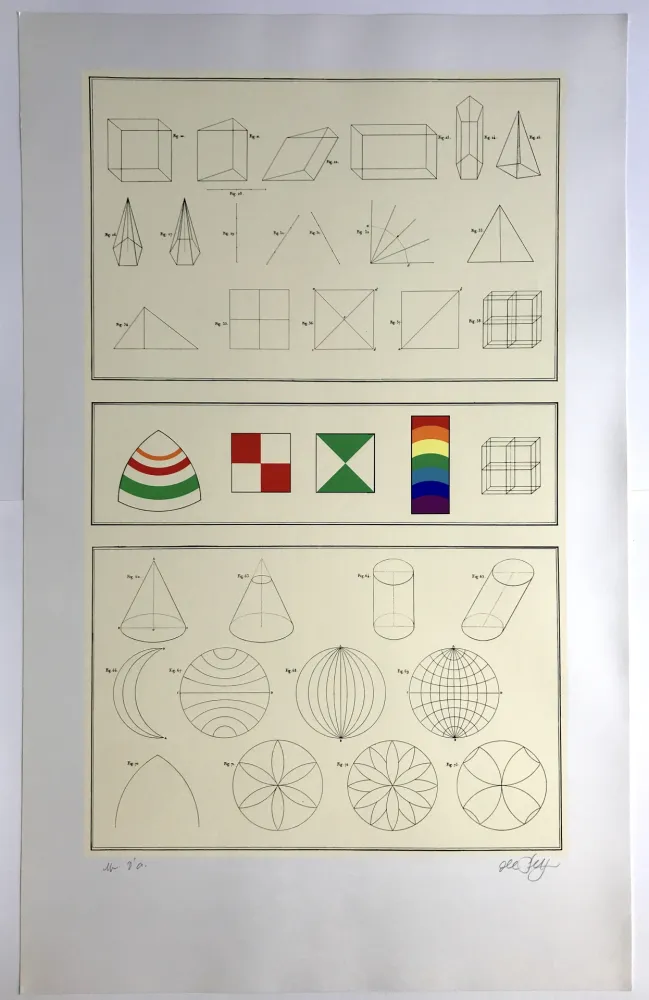 Сериграфия Del Pezzo - Géométrie tridimensionnelle