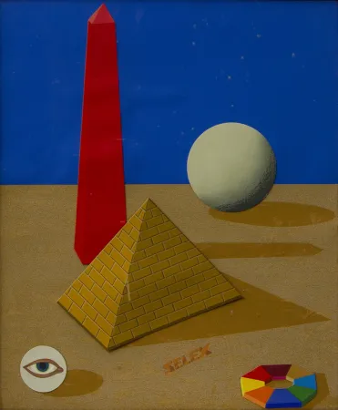 Сериграфия Del Pezzo - SENZA TITOLO