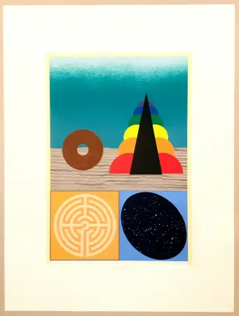 Сериграфия Del Pezzo - Vino fallacia filo solvitur