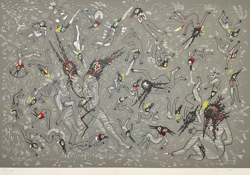 Сериграфия Del Rio - Cuerpos celestial