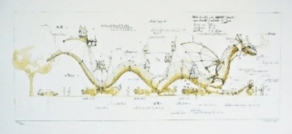 Литография Delarozière - Le Dragon