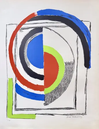 Литография Delaunay - A jour, circa 1960