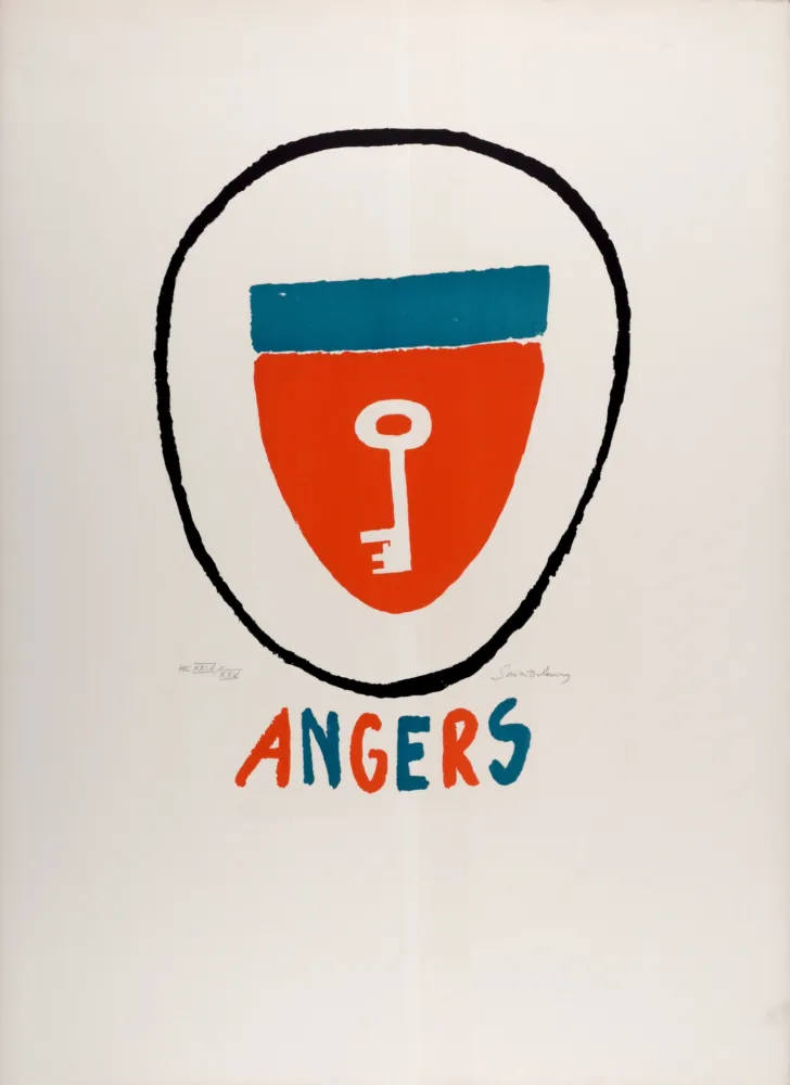 Литография Delaunay - Angers, c. 1970 - Hand-signed