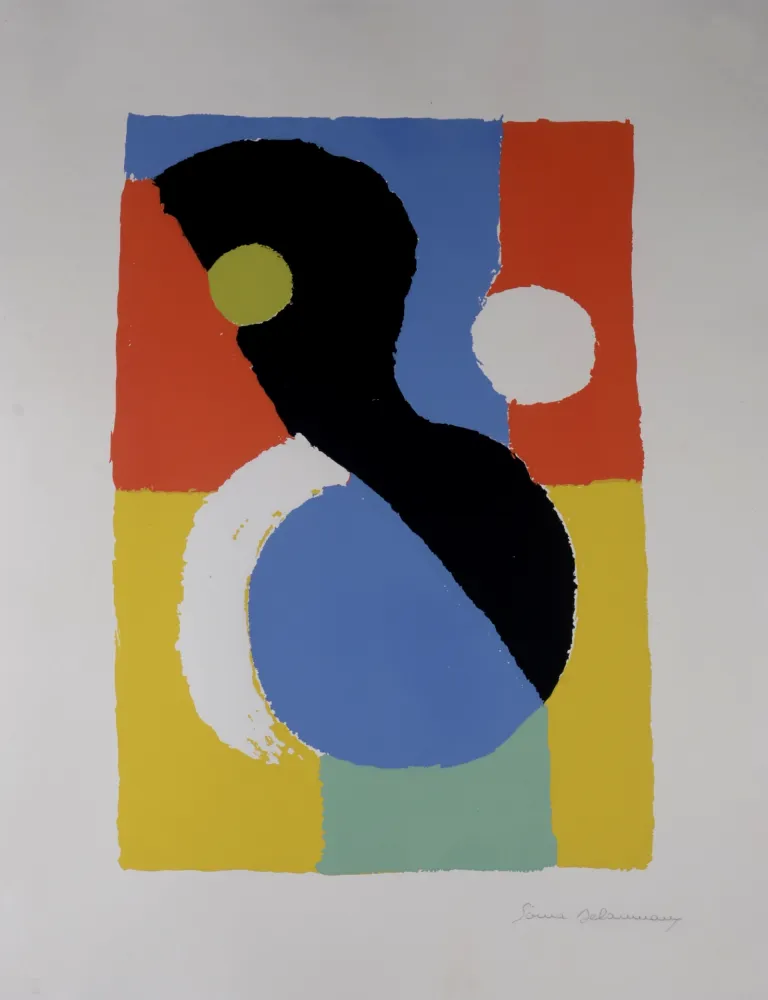 Сериграфия Delaunay - Composition, 1953 - Hand-signed 