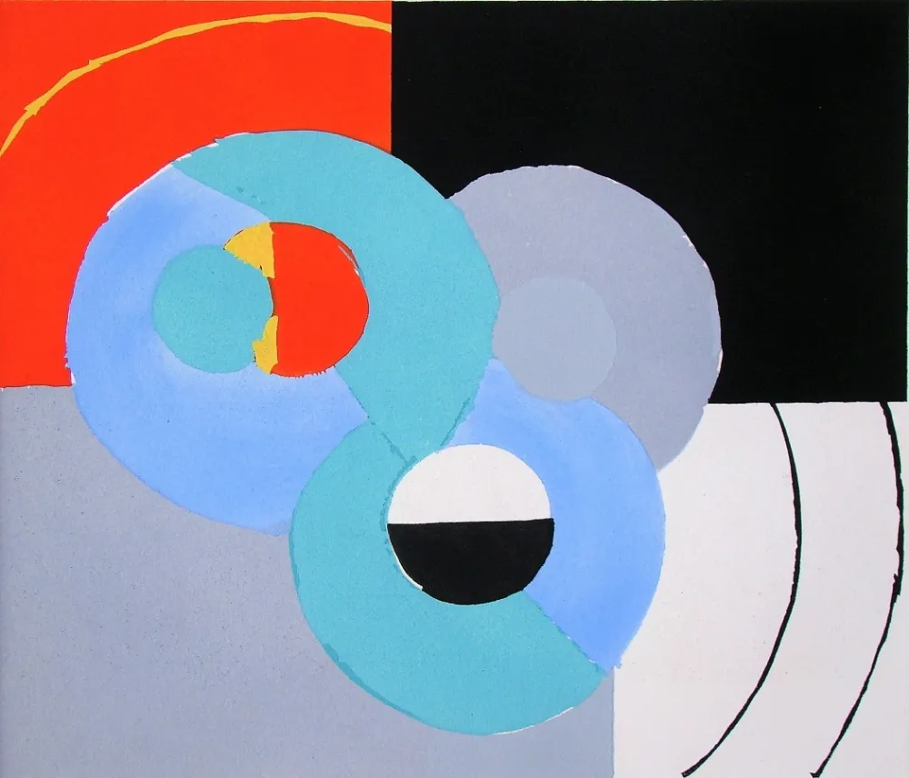 Трафарет Delaunay - Composition abstrait
