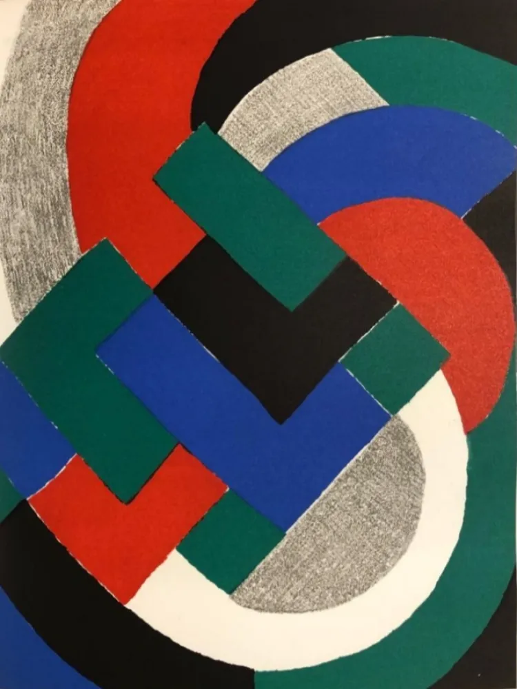 Литография Delaunay - Composition géométrique