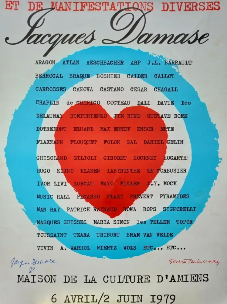 Литография Delaunay - Delaunay Sonia affiche originale, 1979, Hand signed/Jacques Damase signature/Art abstrait/Abstract