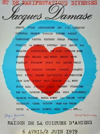 Литография Delaunay - Delaunay Sonia affiche originale, 1979, Hand signed/Jacques Damase signature/Art abstrait/Abstract