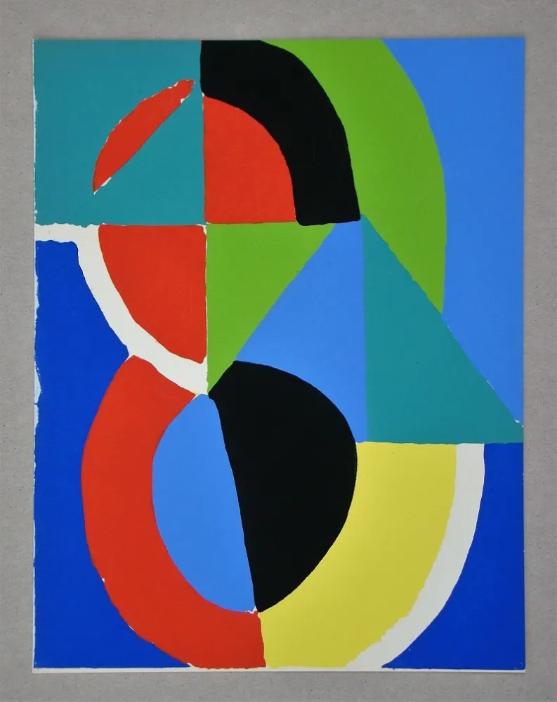 Трафарет Delaunay - Gouache, 1955