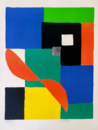 Литография Delaunay - Hélice Rouge 