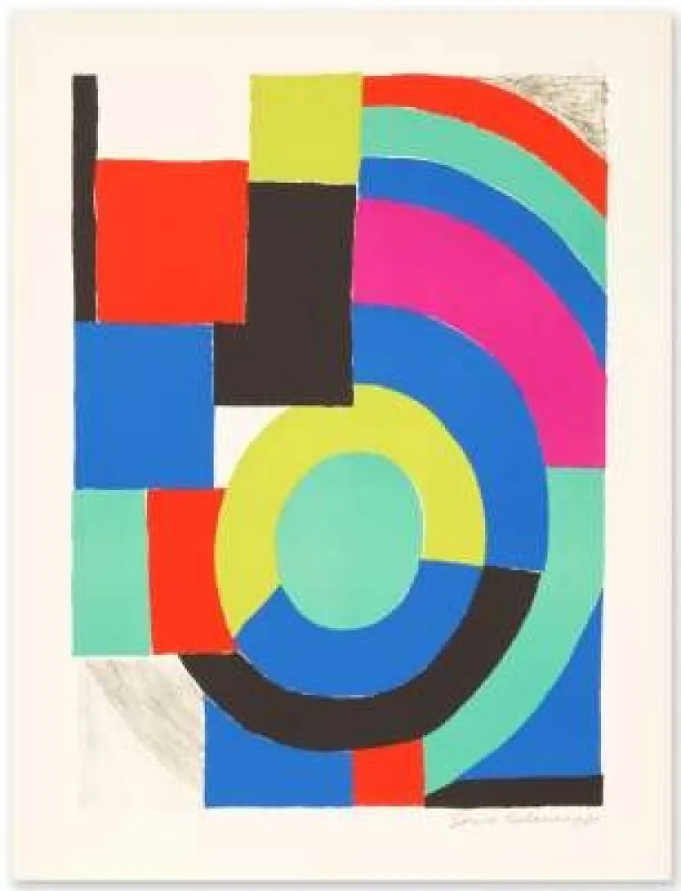 Литография Delaunay - La Verte 