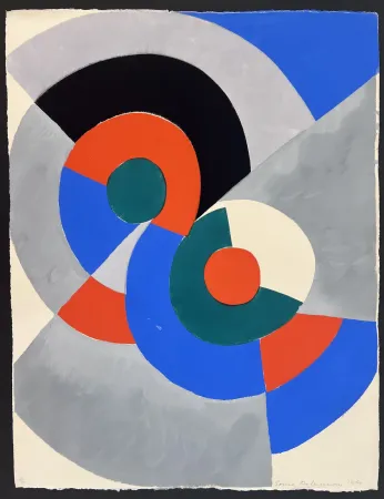 Трафарет Delaunay - Poésie de Mots, Poésie de Couleurs 