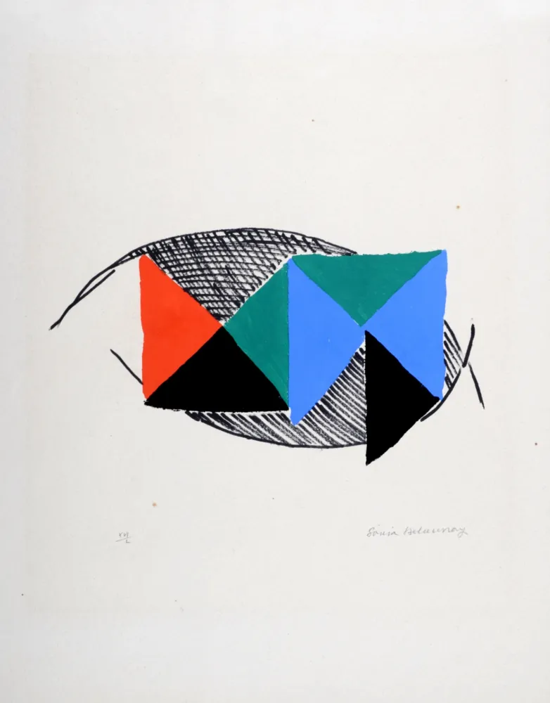 Литография Delaunay - Rythmes, 1966 - Hand-signed