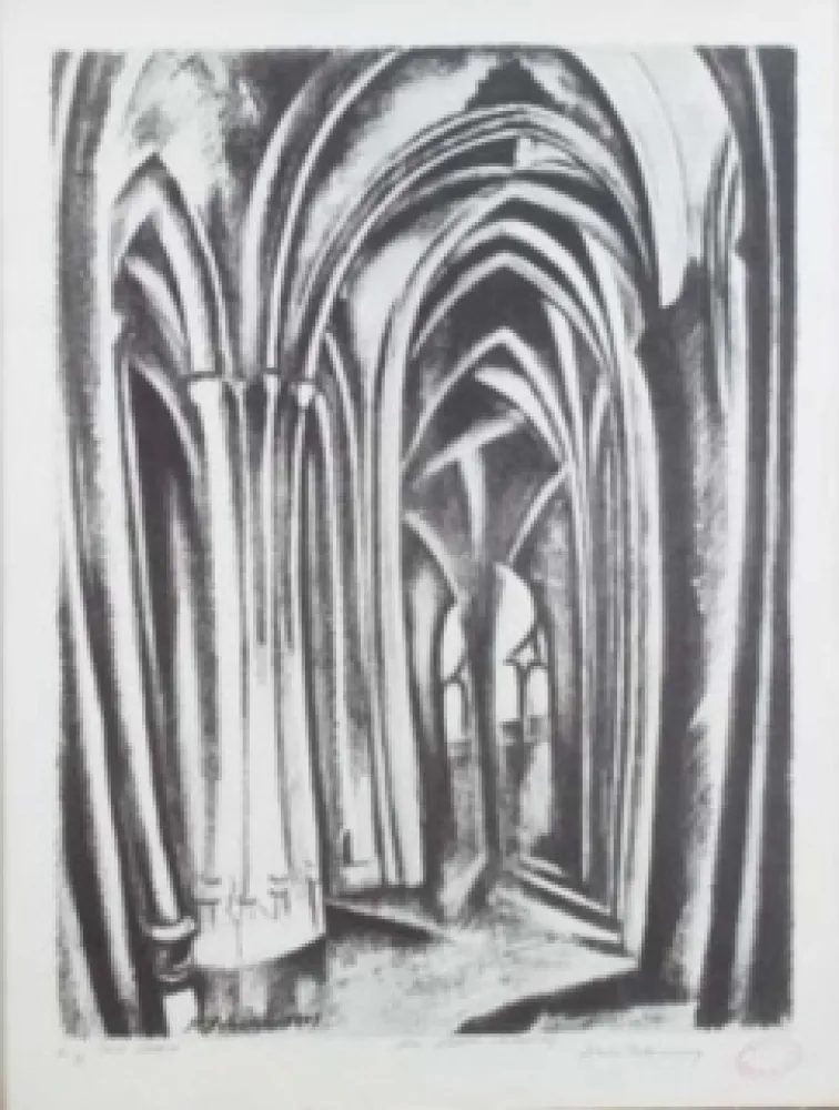 Литография Delaunay - Saint severin