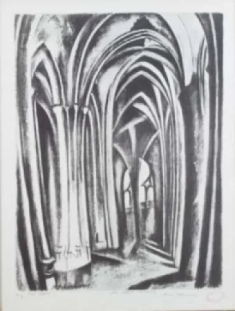 Литография Delaunay - Saint severin