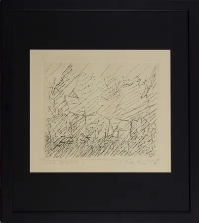 Офорт Della Torre - Alberi in Lombardia