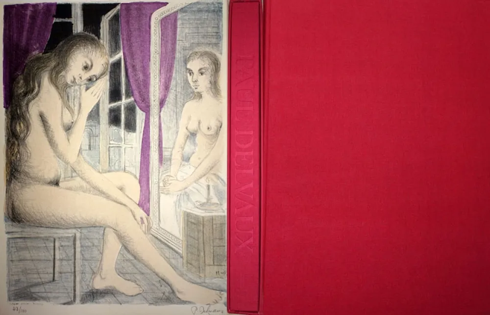 Иллюстрированная Книга Delvaux - Les Rideaux Mauves (Les Dessins de Paul Delvaux)