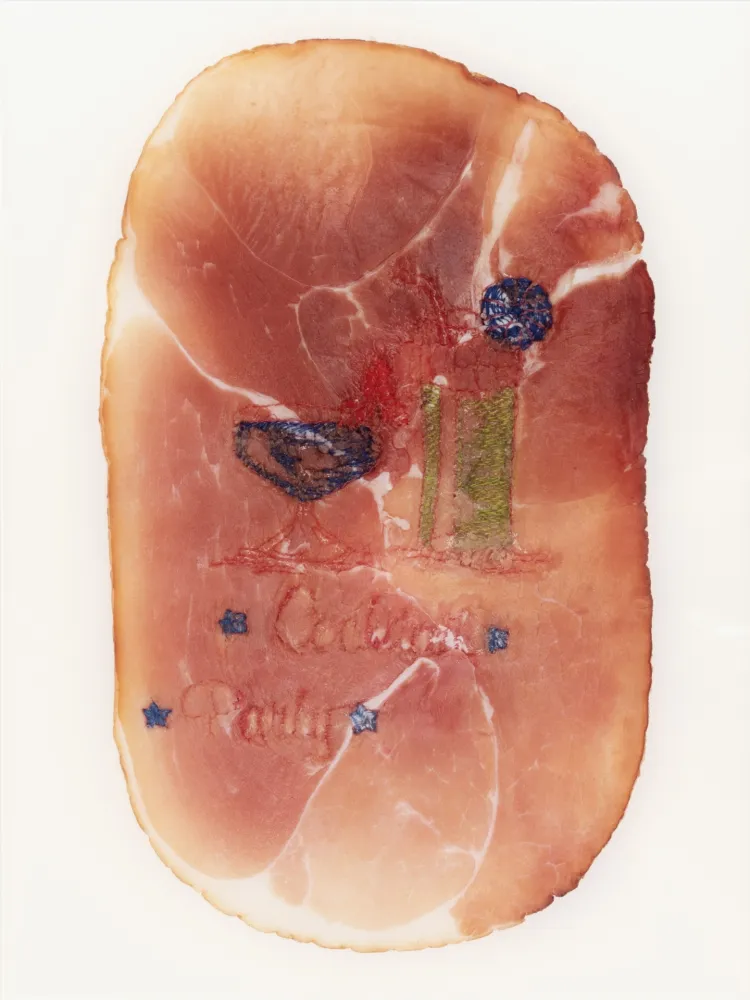 Фотографии Delvoye - Untitled (Photograph of Embroidered Ham)