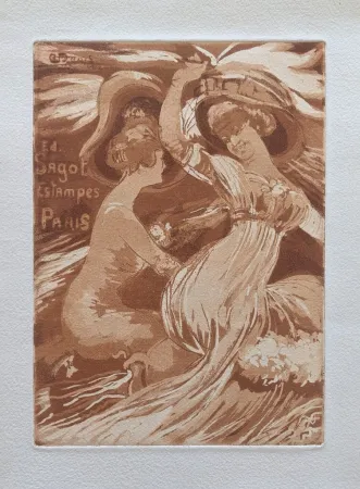 Акватинта Denis - Edmond Sagot Estampes Paris