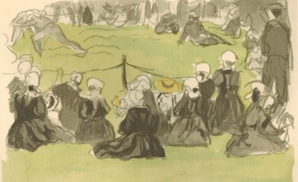 Иллюстрированная Книга Denis - Le crépuscule sur la mer.  Illustrations de Maurice Denis.