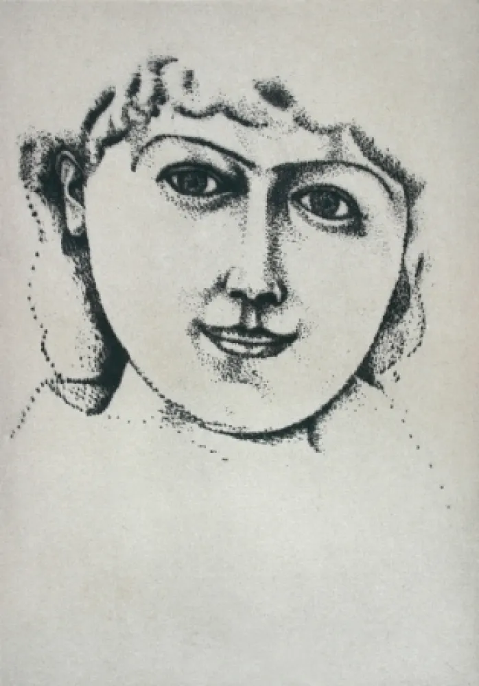 Гравюра Сухой Иглой Derain - Tête de Femme