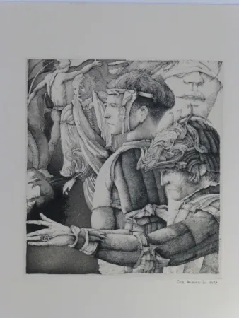 Акватинта Desmazières - Le songe de Malatesta