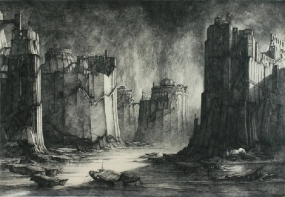 Гравюра Desmazières - Terres Inconnus