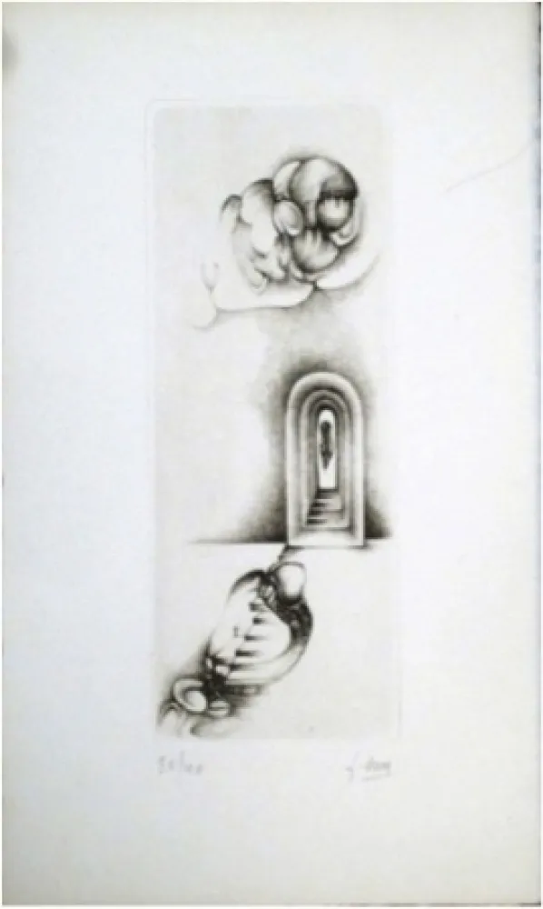 Гравюра Deux - Gris 4