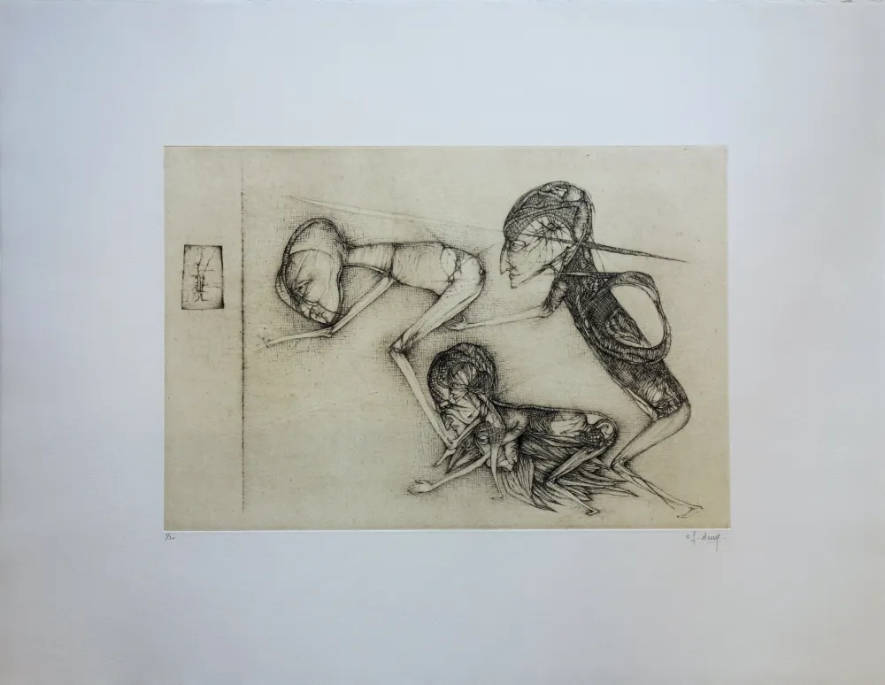 Гравюра Deux - Le miroir