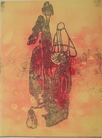 Литография Deux - Sans titre