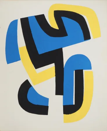 Литография Dewasne - Livre Futur