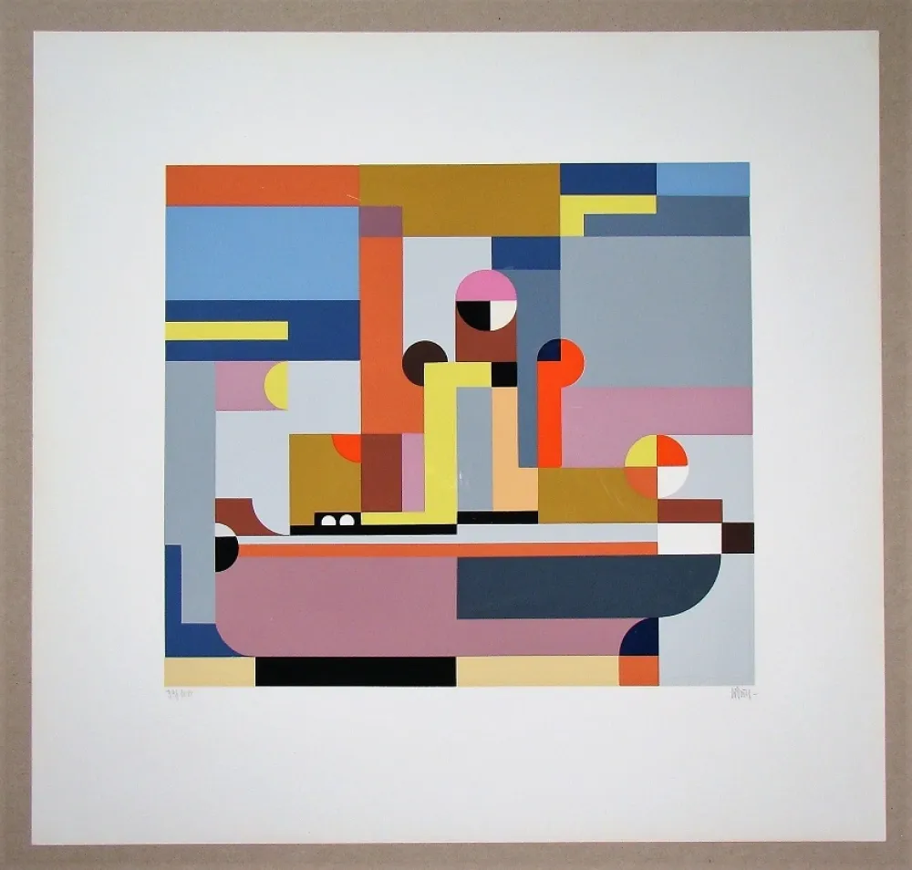 Сериграфия Dexel - Dampfschiff