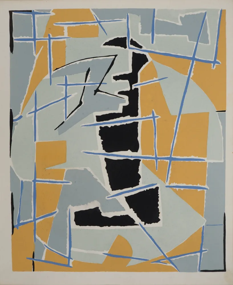 Литография Deyrolle - Faille, Sujet abstrait