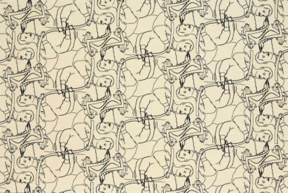 Литография Dheedene - Octopus - White