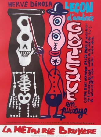 Гашение Di Rosa - Affiche LA LEÇON D'ANATOMIE GROTESQUE