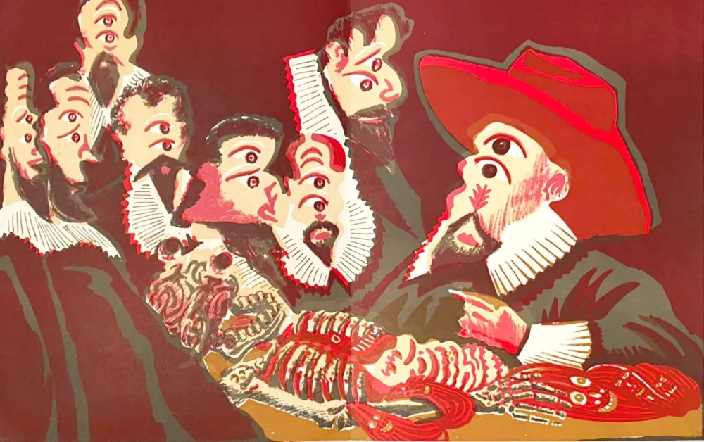 Литография Di Rosa - Corps amoureux