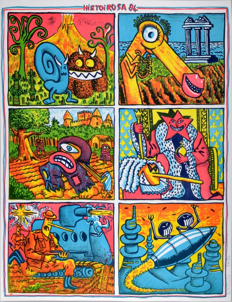 Литография Di Rosa - Histoirosa