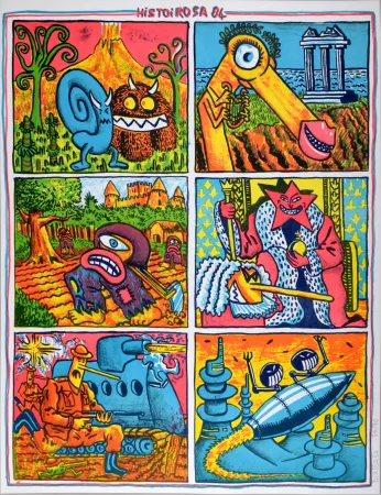 Литография Di Rosa - Histoirosa