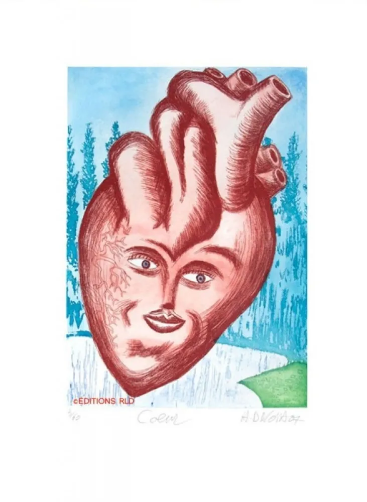 Гравюра Di Rosa - Le coeur 